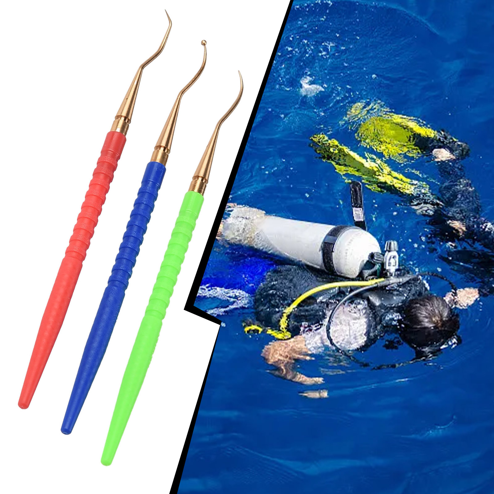 Snorkel Set - 3Pcs Brass O-Ring Remover Pick Hooks