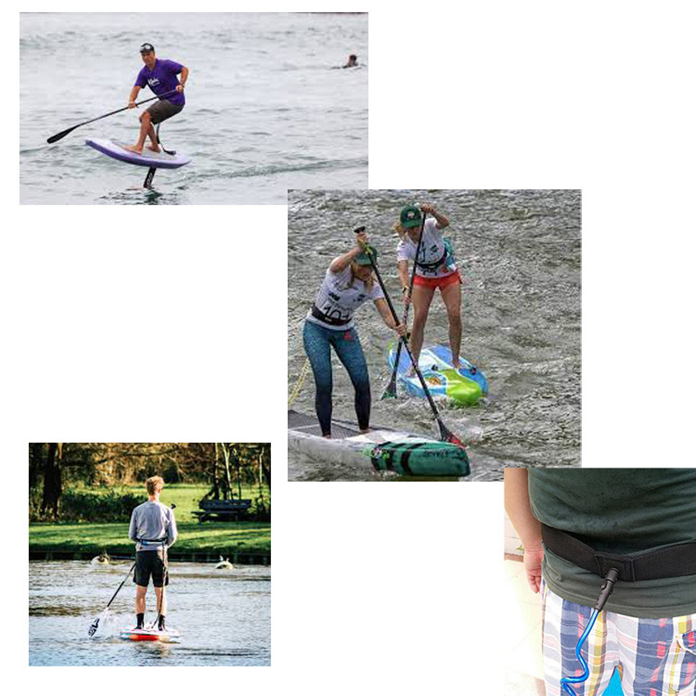 Surfboard Leash - Coiled Leash Adjustable SUP Surfboard Waist