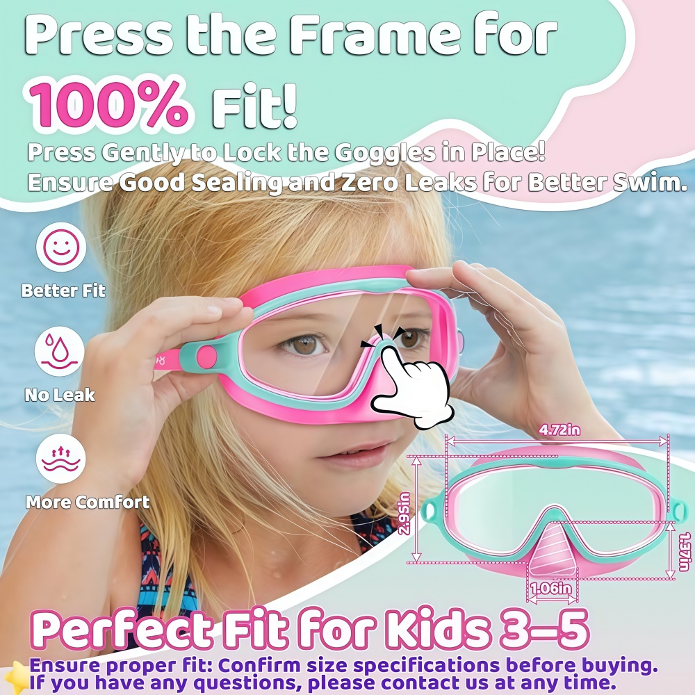 Kids Swim Goggles with Nose Co - đánh giá và giá Diving Mask