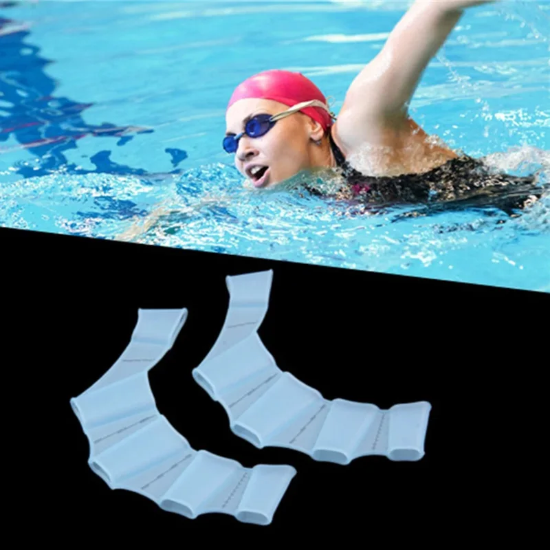 1Pair Hand Webbed Gloves Pad F - đánh giá và giá Flippers Swimming